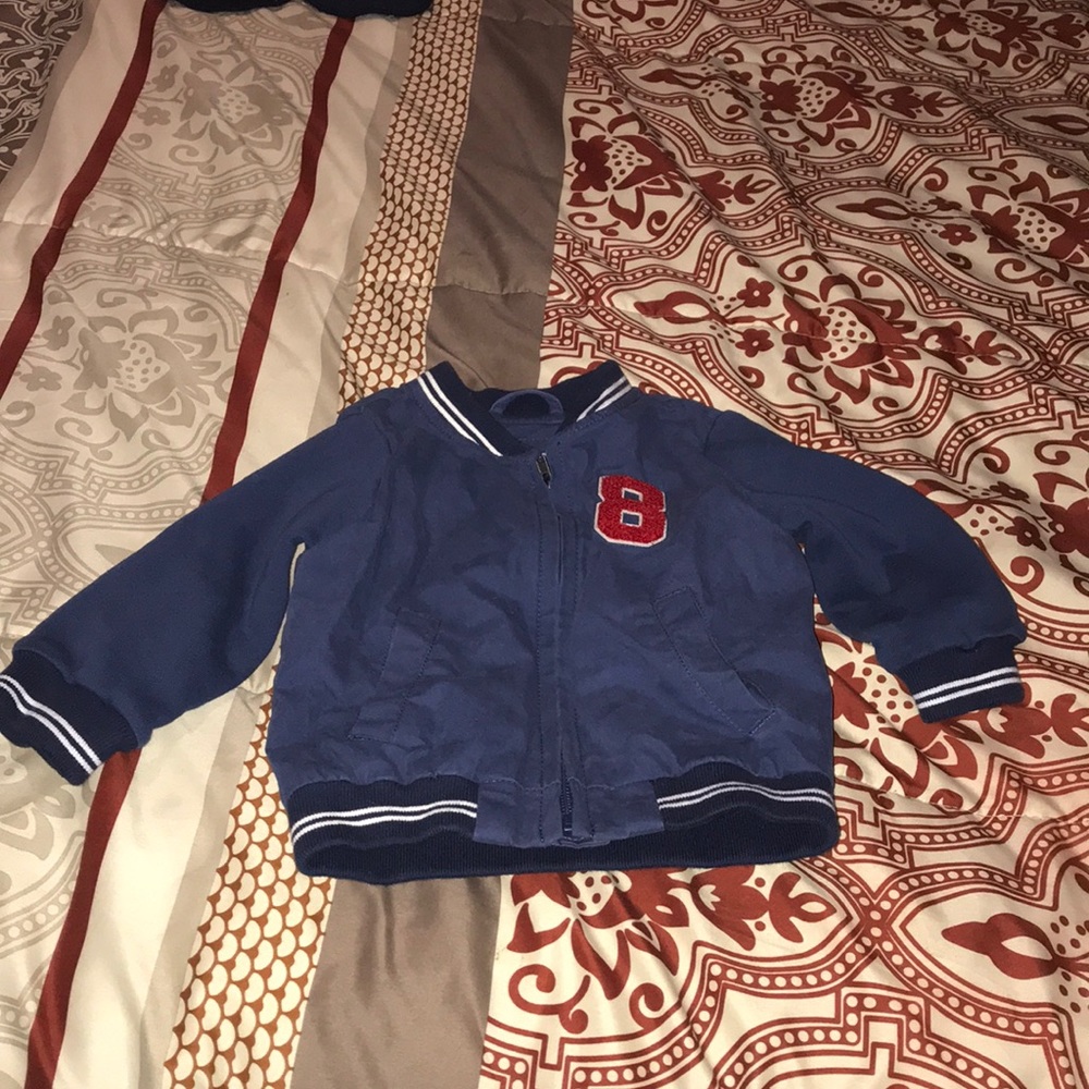 Gap Navy toddler varsity jacket